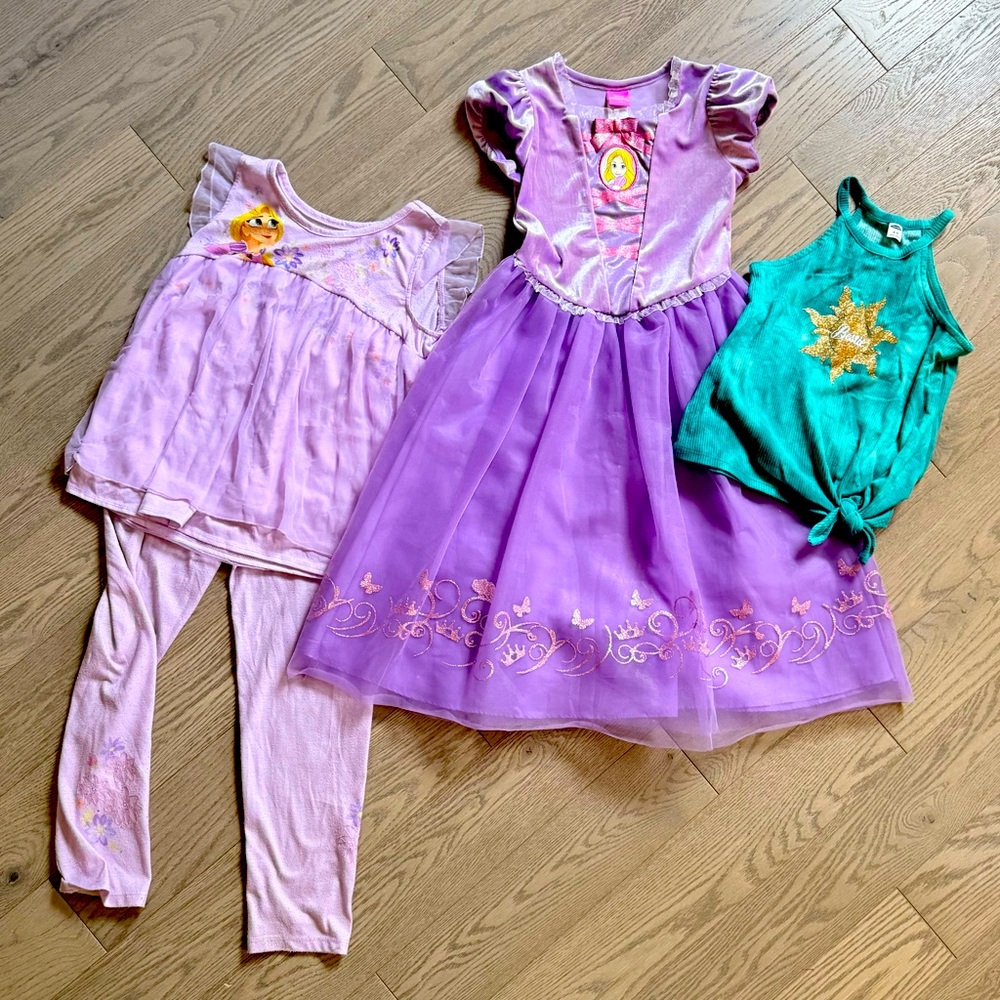 Girls Rapunzel Tangled clothing bundle